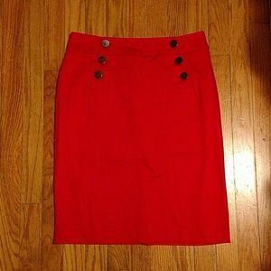 Red Pencil Skirt